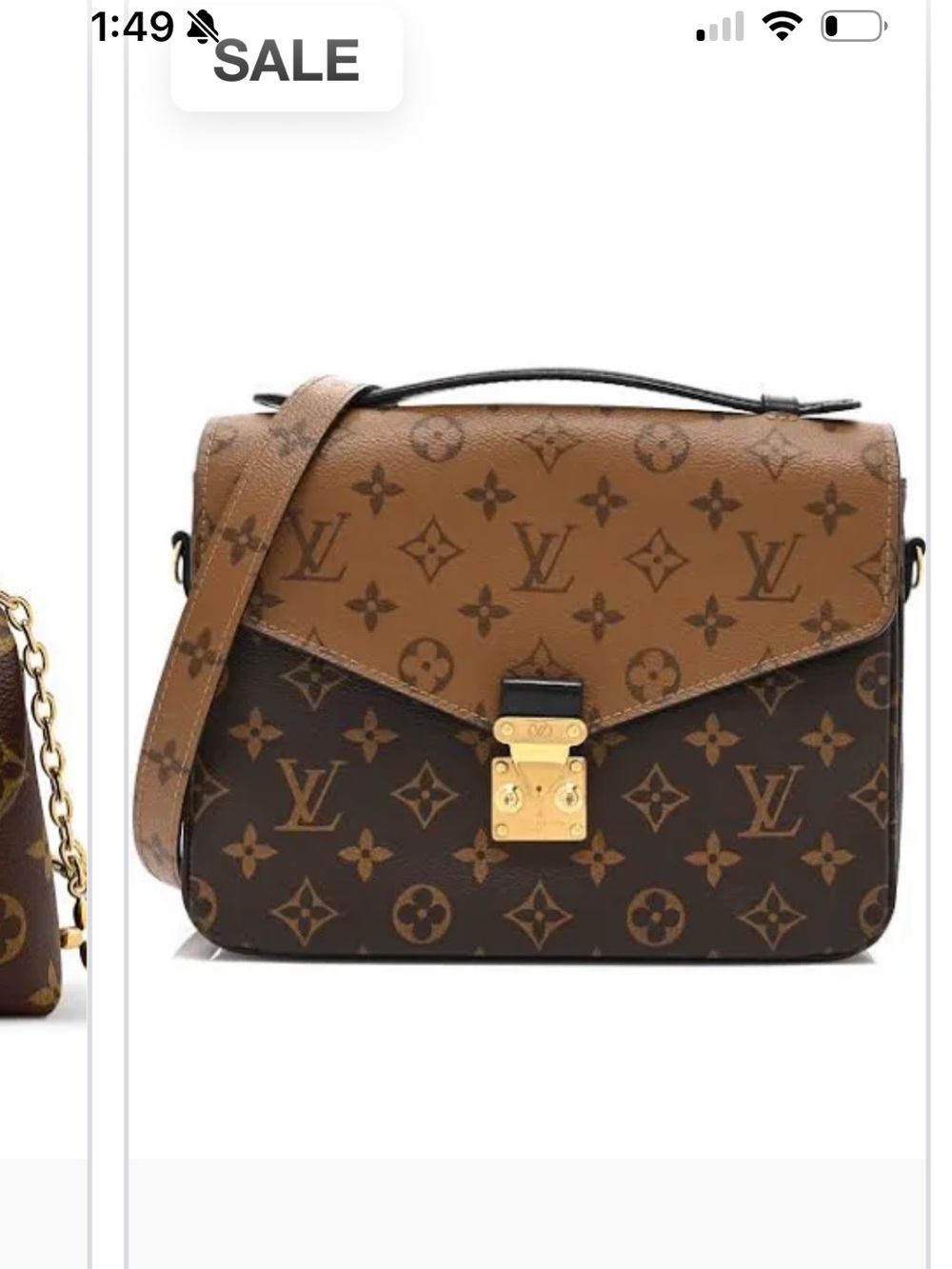 Two-Tone Brown Monogram Satchel